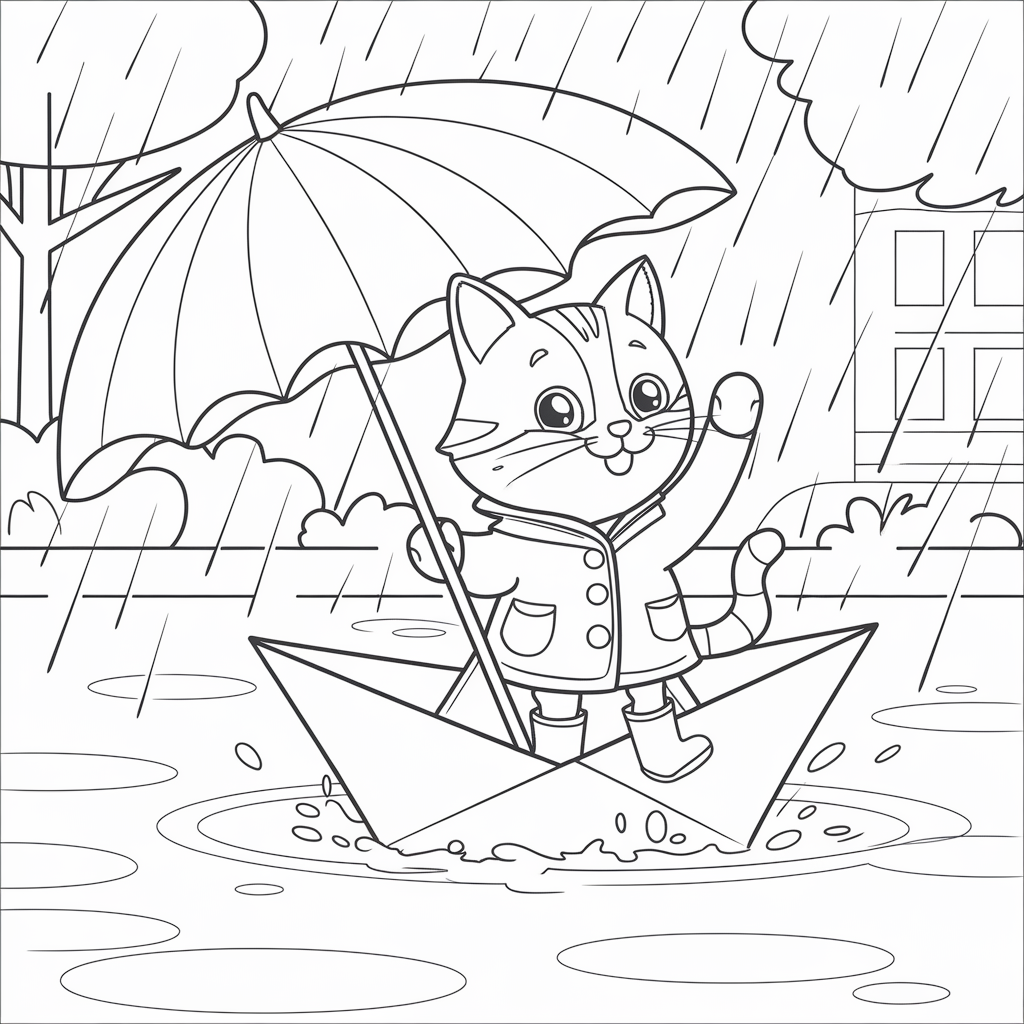 Cat Coloring Page