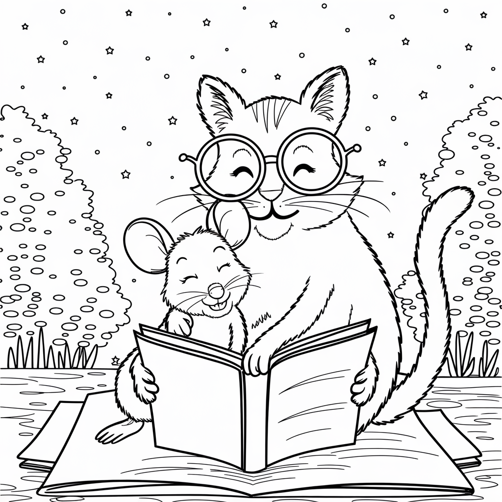 Cat Coloring Page