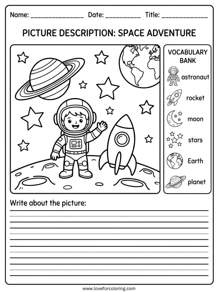 Space Picture description