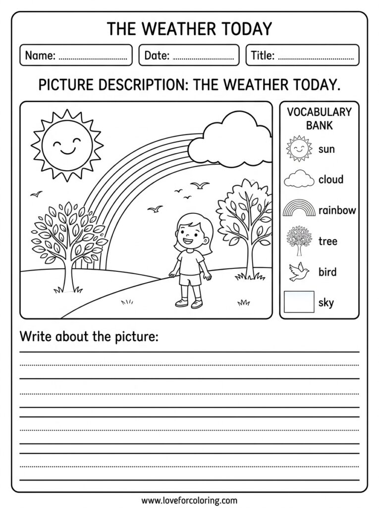 Weather today picture description