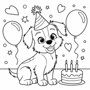 Birthday Coloring Page