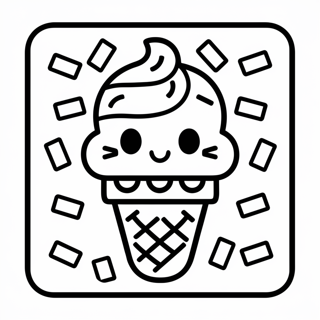 Ice-cream Coloring Page