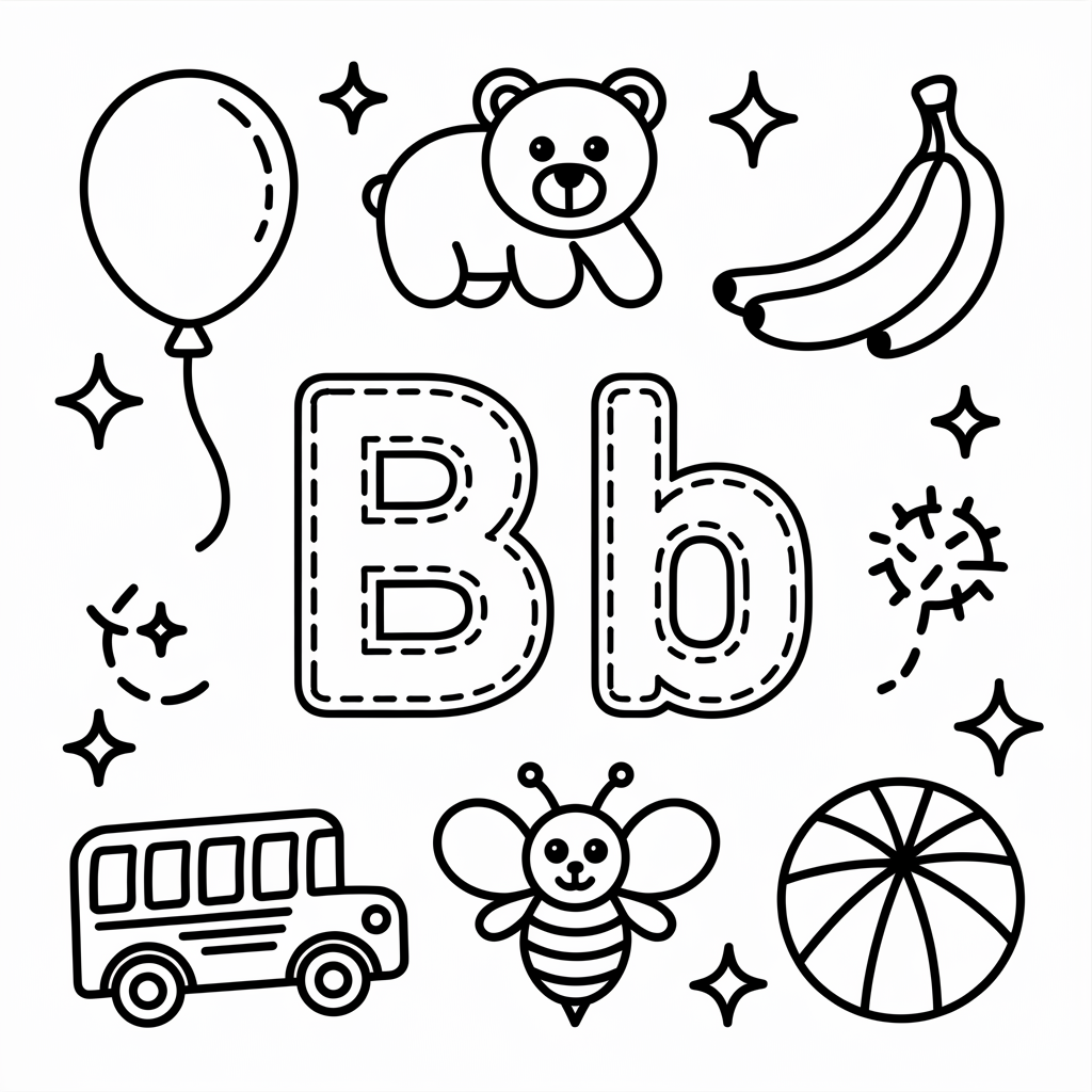 B letter Coloring page