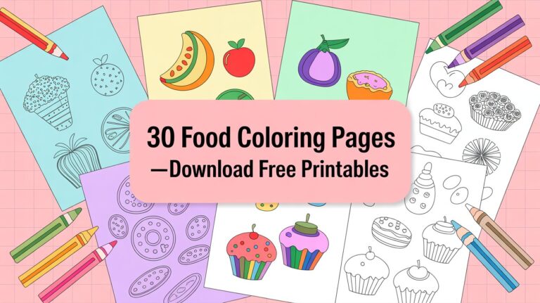 Food Coloring Pages
