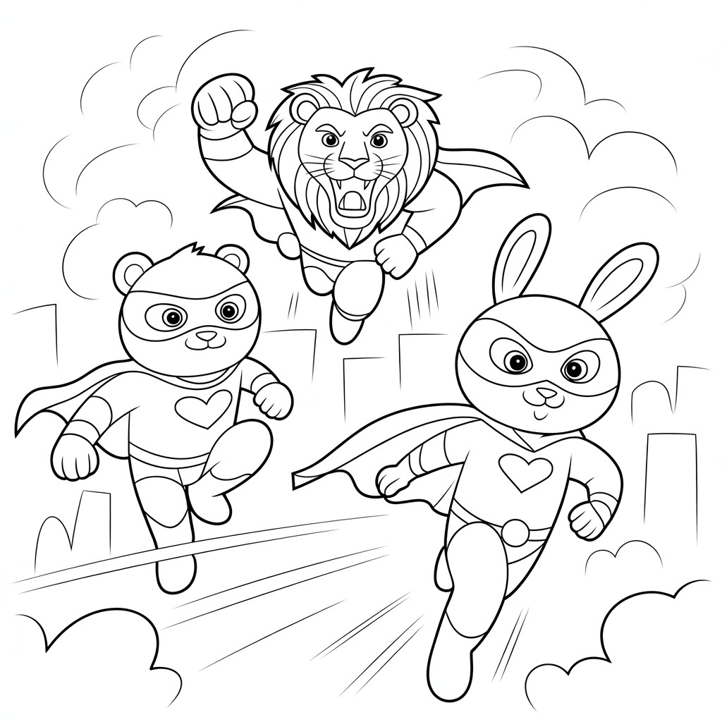 Super Hero Zoo Animals