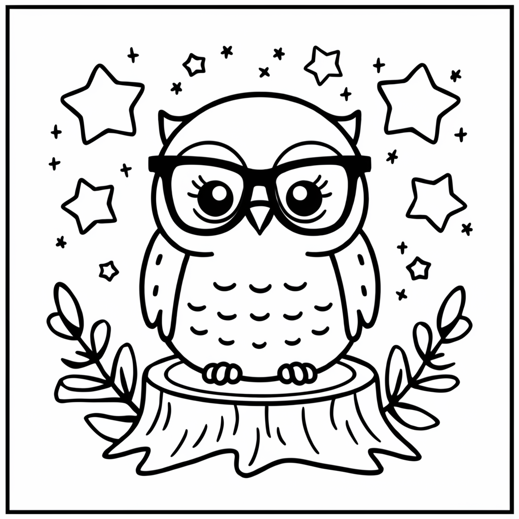 Owl Coloring Page