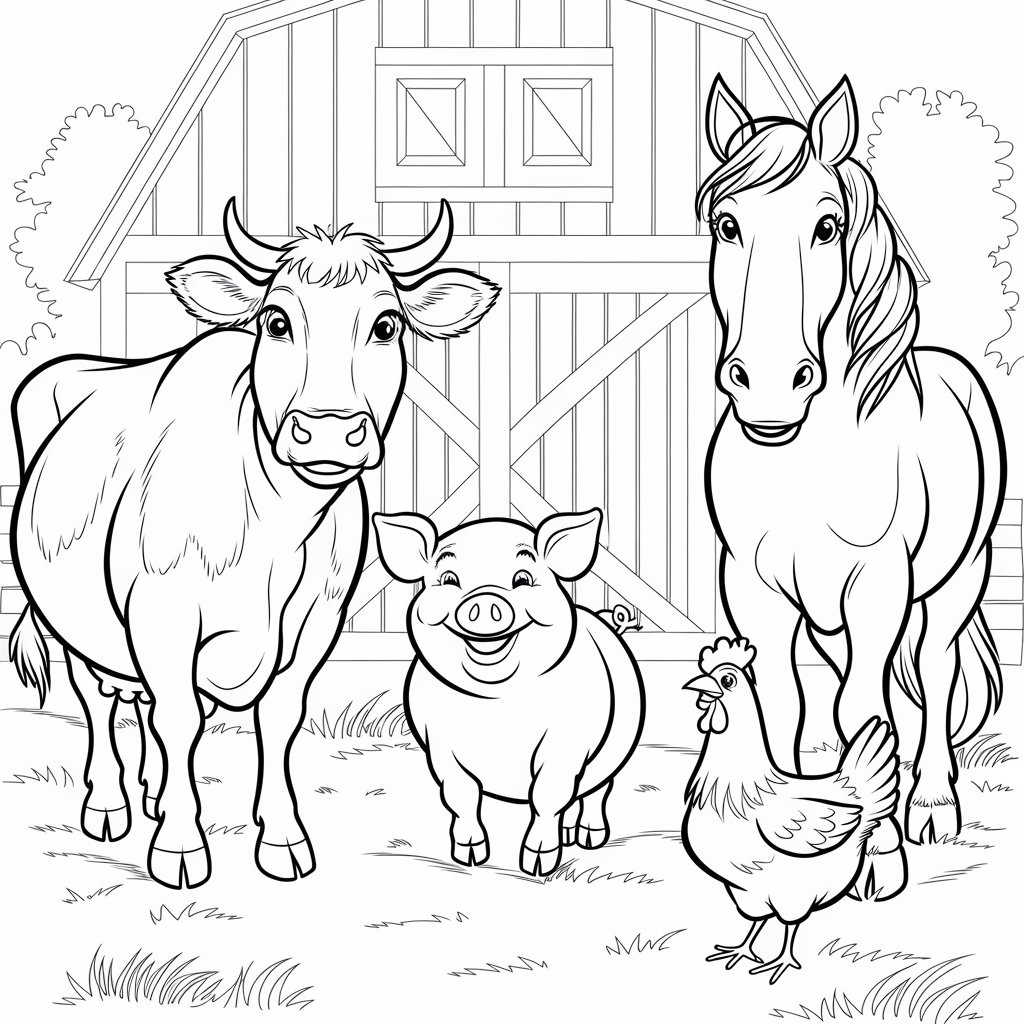 jungle animals coloring pages for kids
