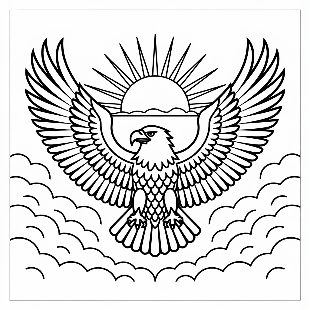 Eagle Coloring Page 