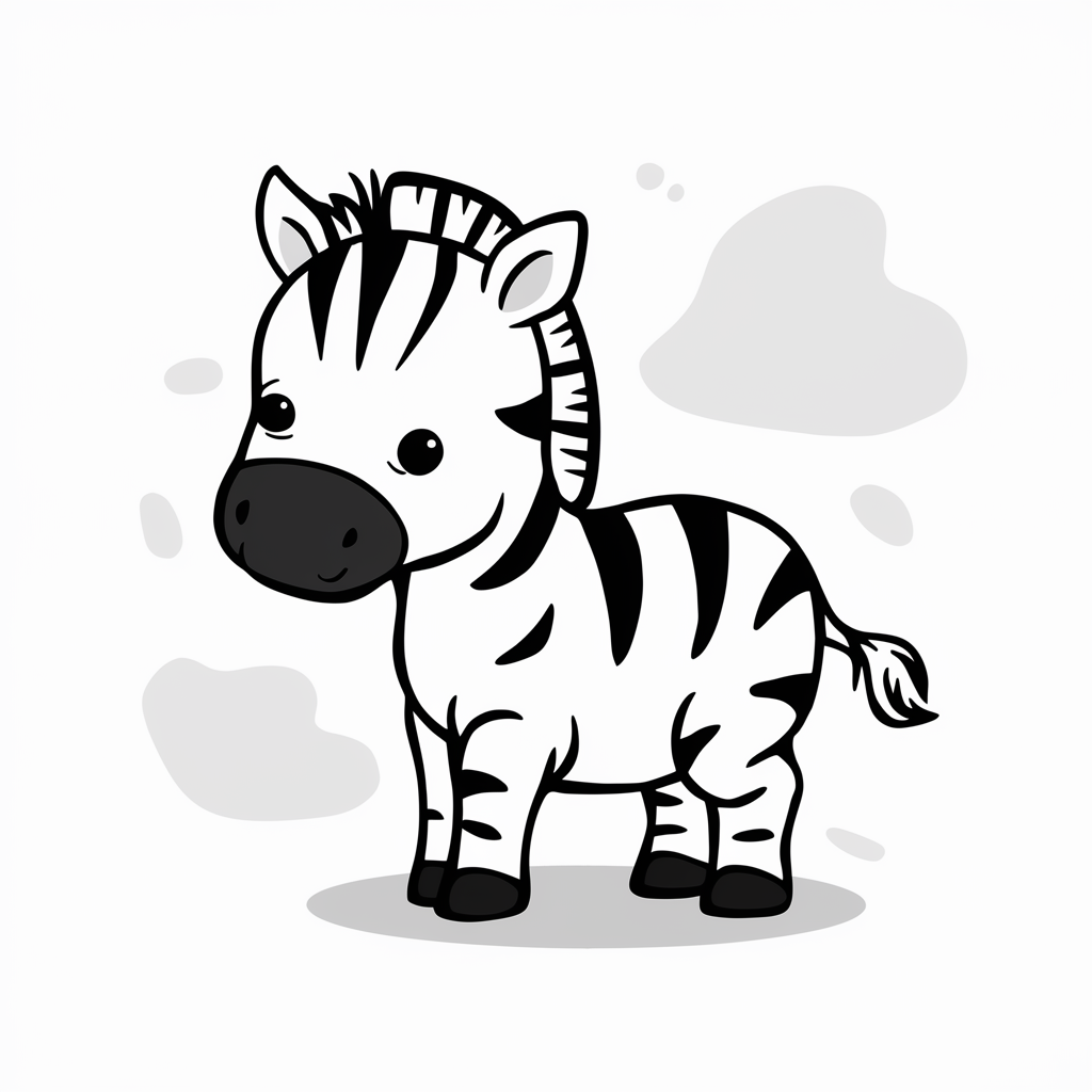 Zebra coloring page
