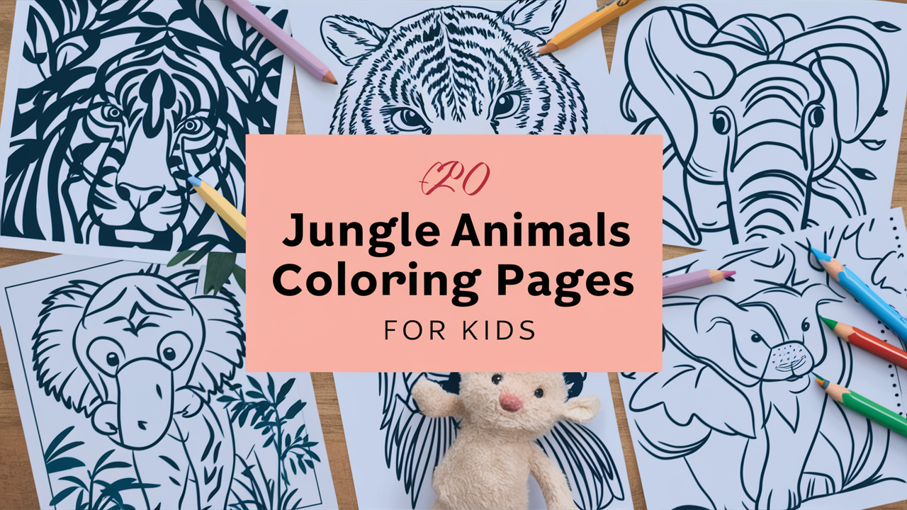 Jungle Animals Coloring Pages