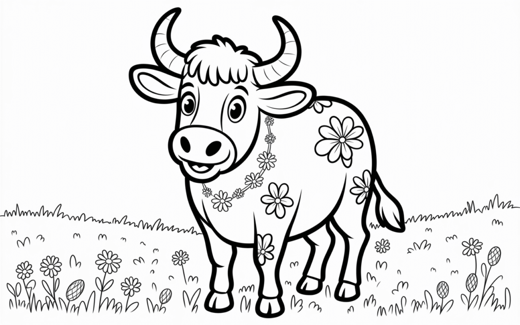 O for Ox Coloring Pages 