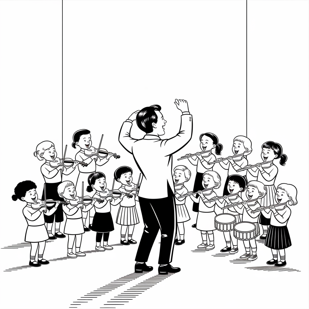  Music Class Fun Coloring Page