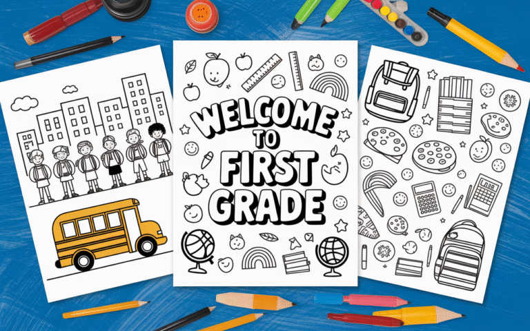 Back to school coloring pages