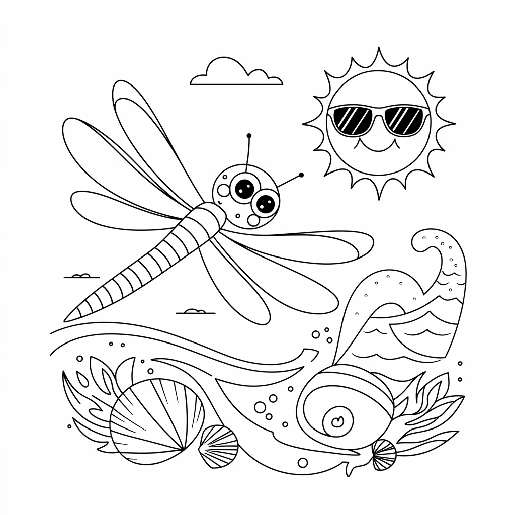 Dragonfly at the Seaside