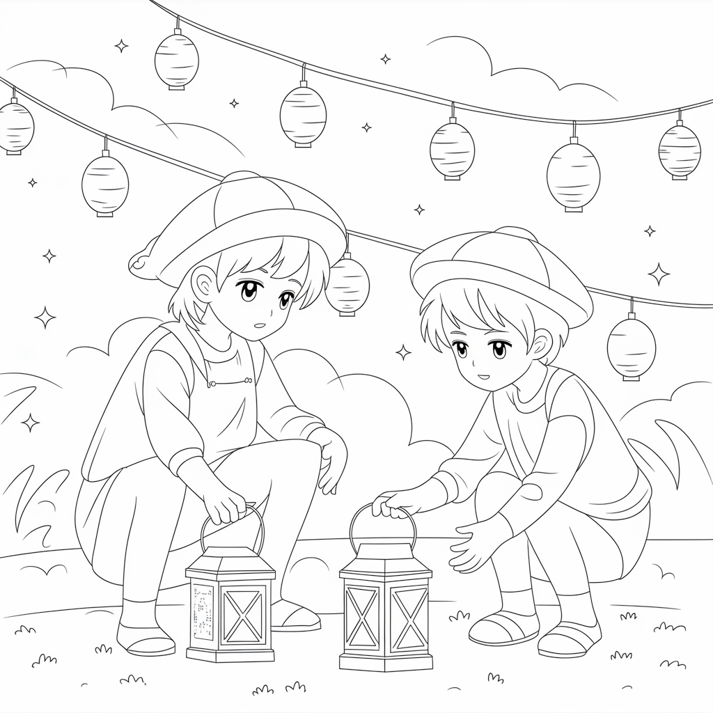 Animie Kids Lighting Lanterns