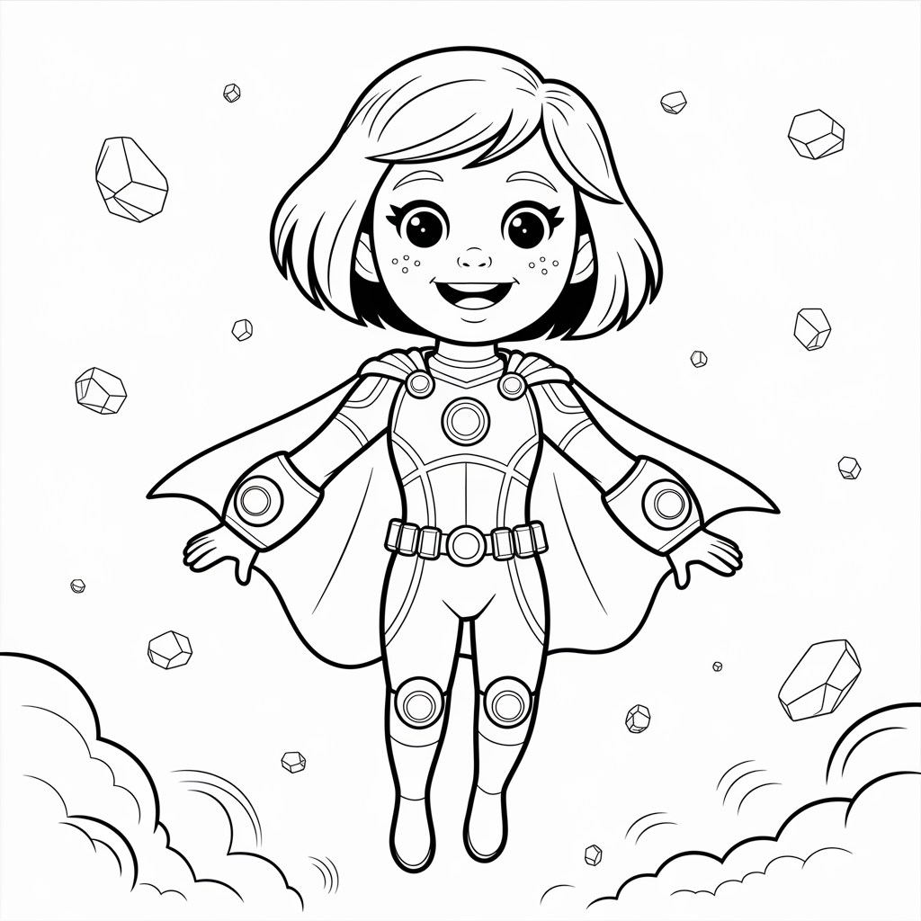 Uraraka Ochaco Coloring Page