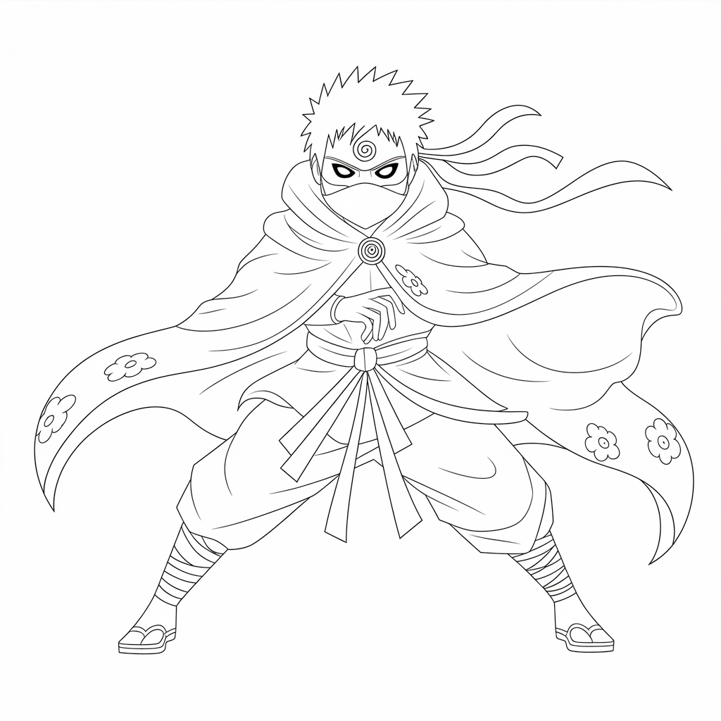 Itachi Uchiha Coloring Page 