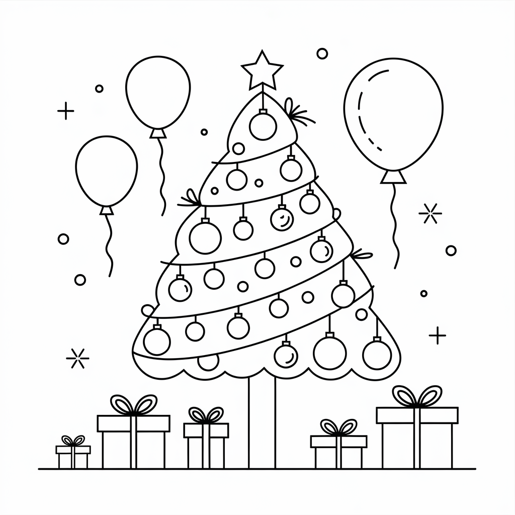 Christmas Tree Coloring Pages Ideas for Kids