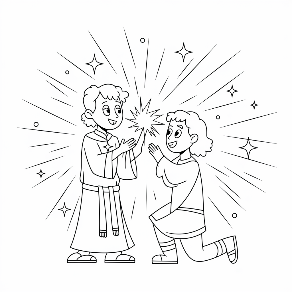 Cleric Healing a Companion