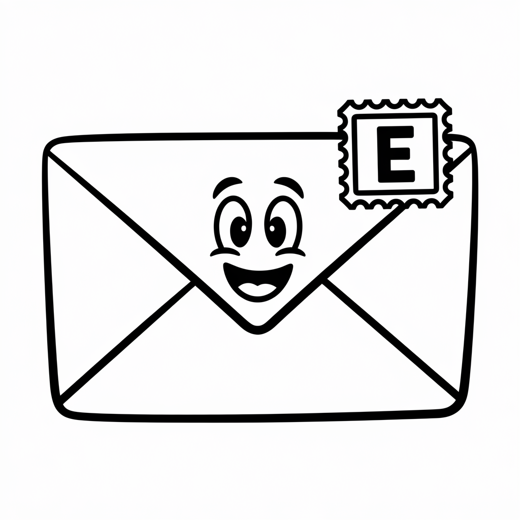 Fun E Coloring Pages 