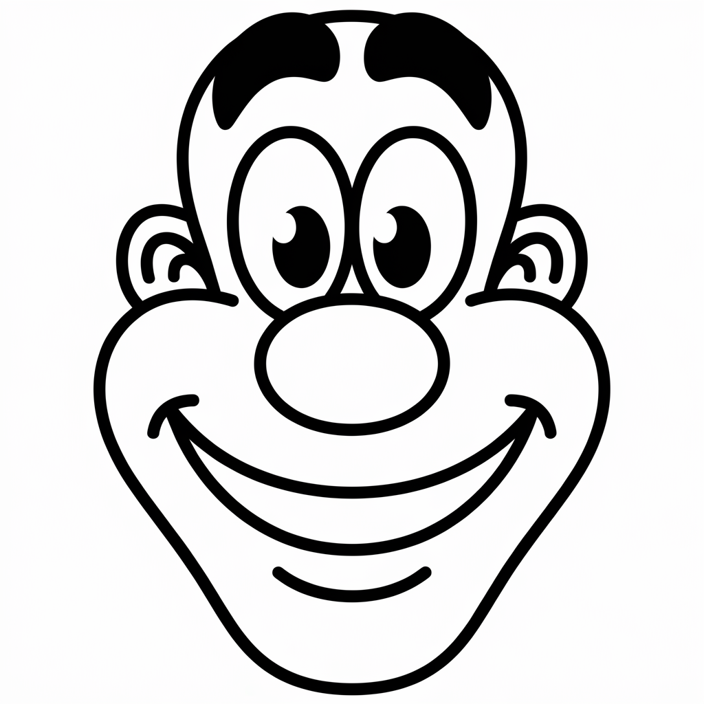 N for Nose Coloring Pages 