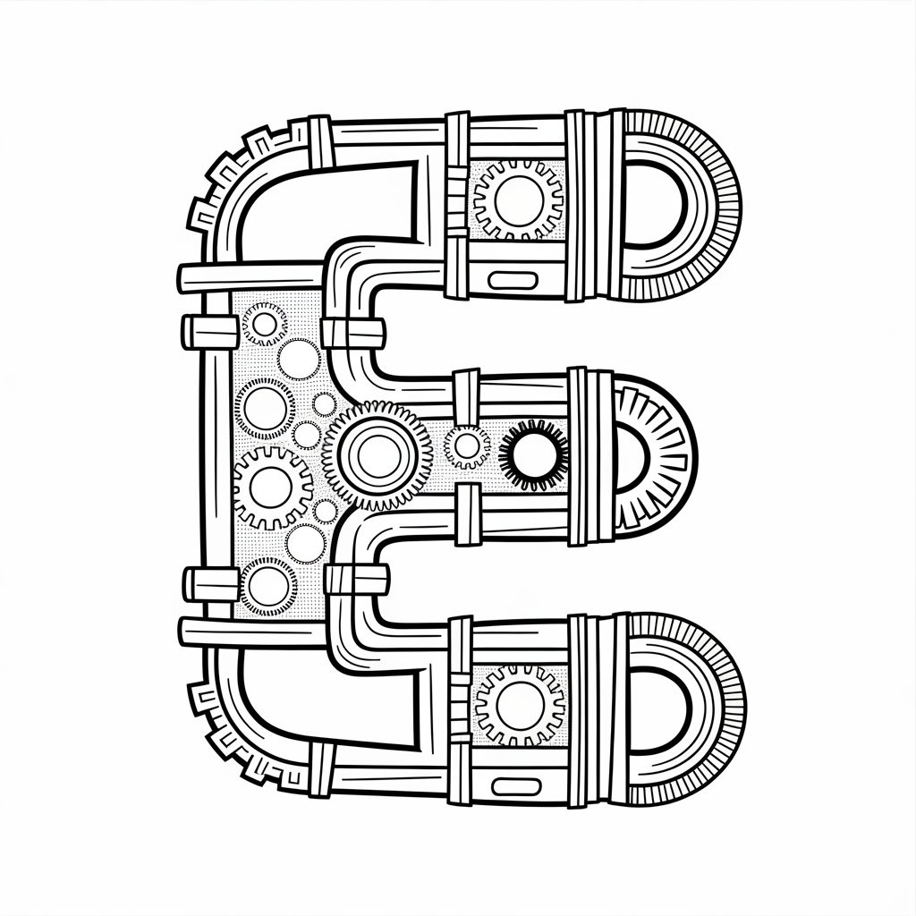 Fun E Coloring Pages