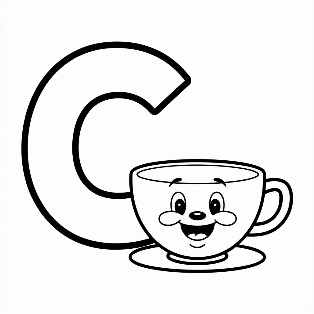 Chip C  Coloring Page
