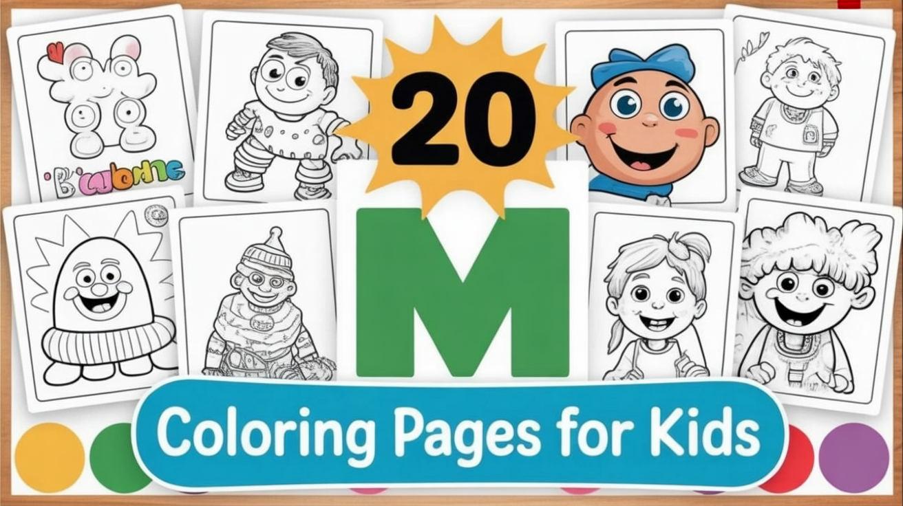 m coloring pages