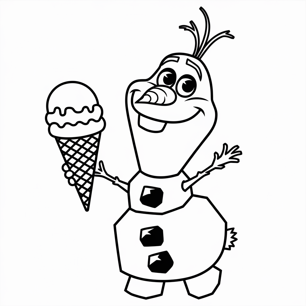 Olaf Ice Cream Fun