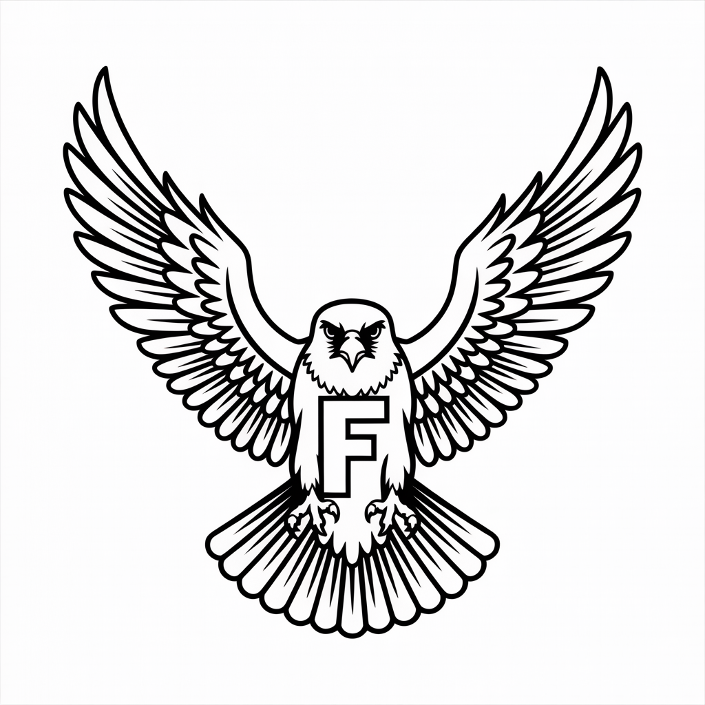 Bird-Themed F Coloring Pages 
