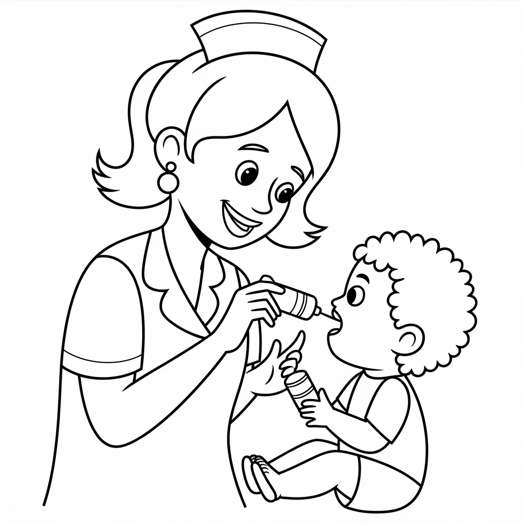 N Coloring Page