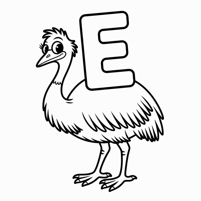 E coloring pages-free printables - Love For Coloring