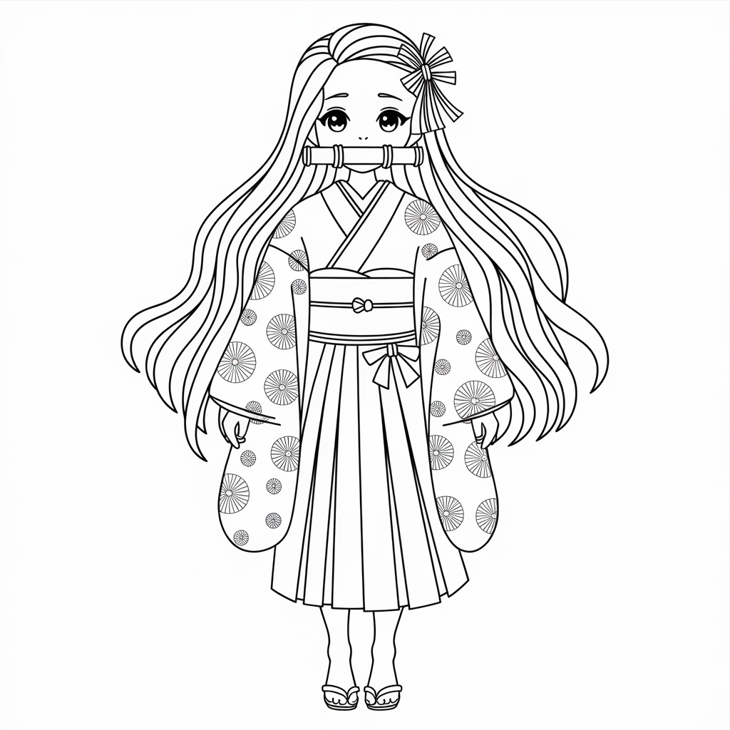 Hinata Hyuga Coloring Page 