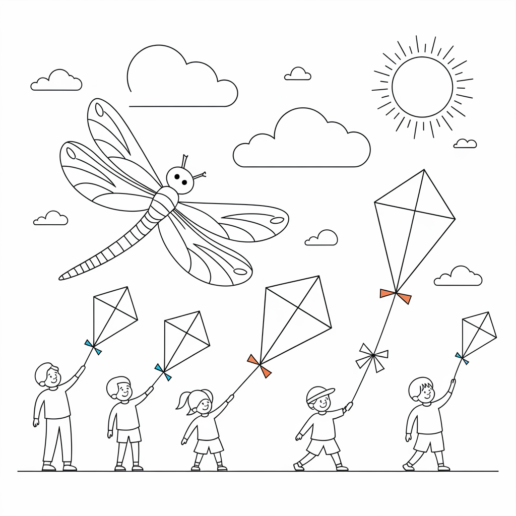 Dragonfly at a Kite Festival