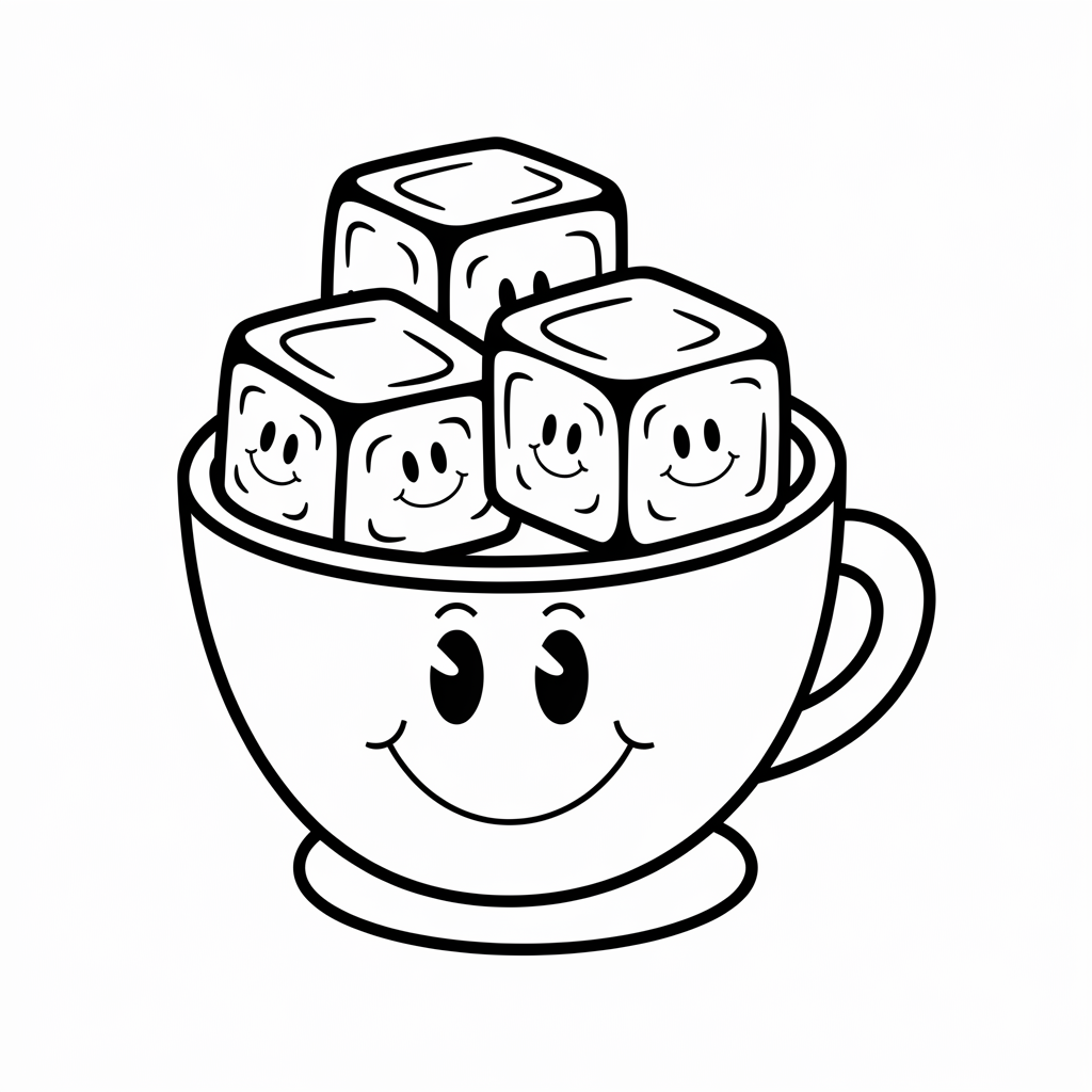 I is for Ice Cube Coloring Pages Free Printable