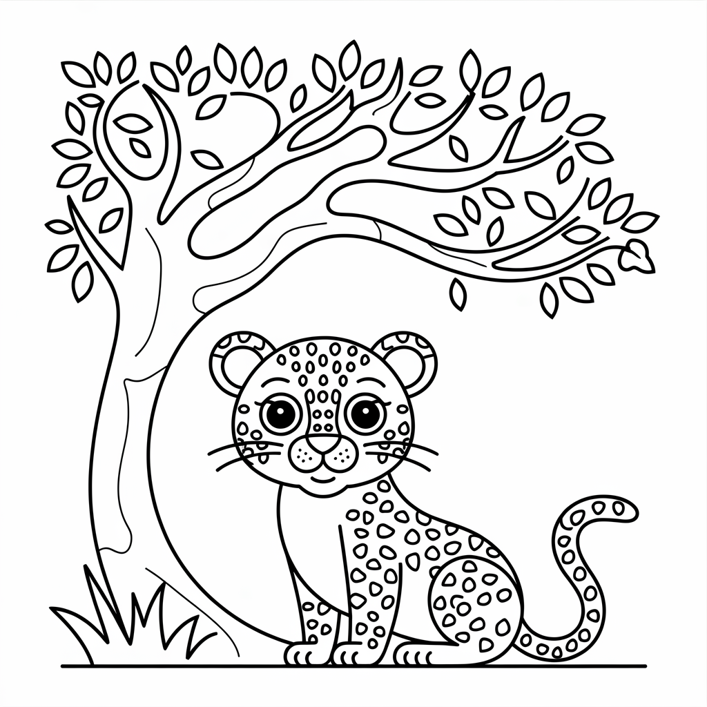 J is for Jaguar Coloring Pages 
