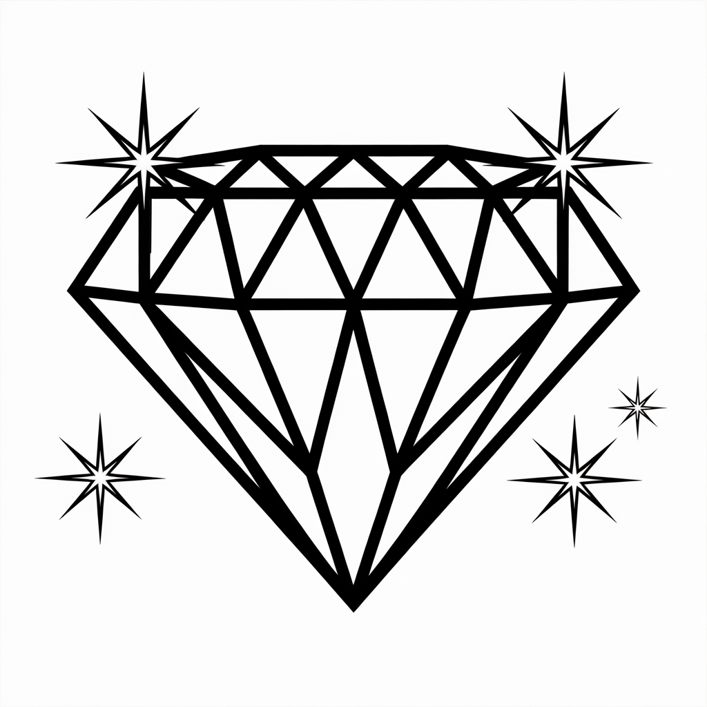 J is for Jewel Coloring Pages