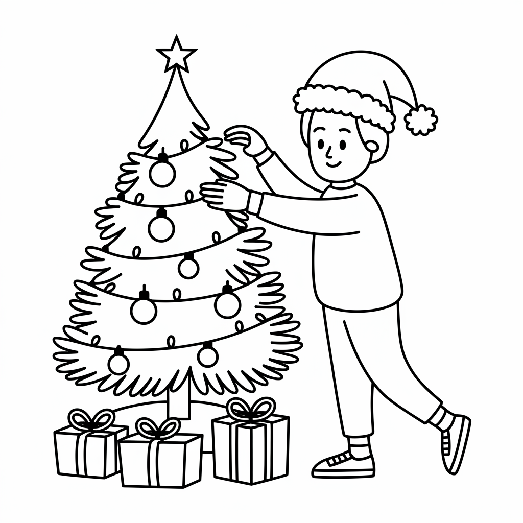 Home Alone Christmas Coloring Page