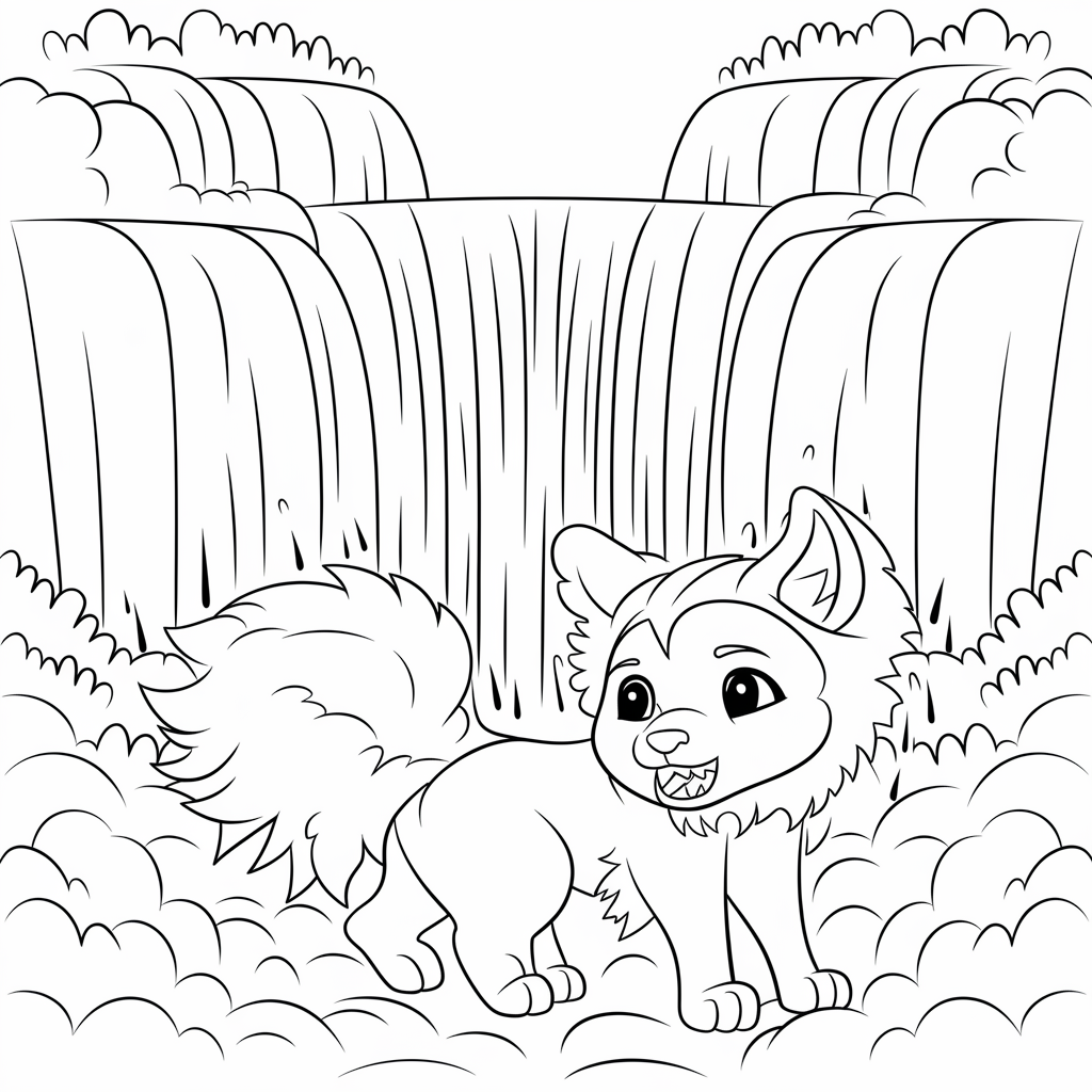 Light Fury in a Waterfall Mist