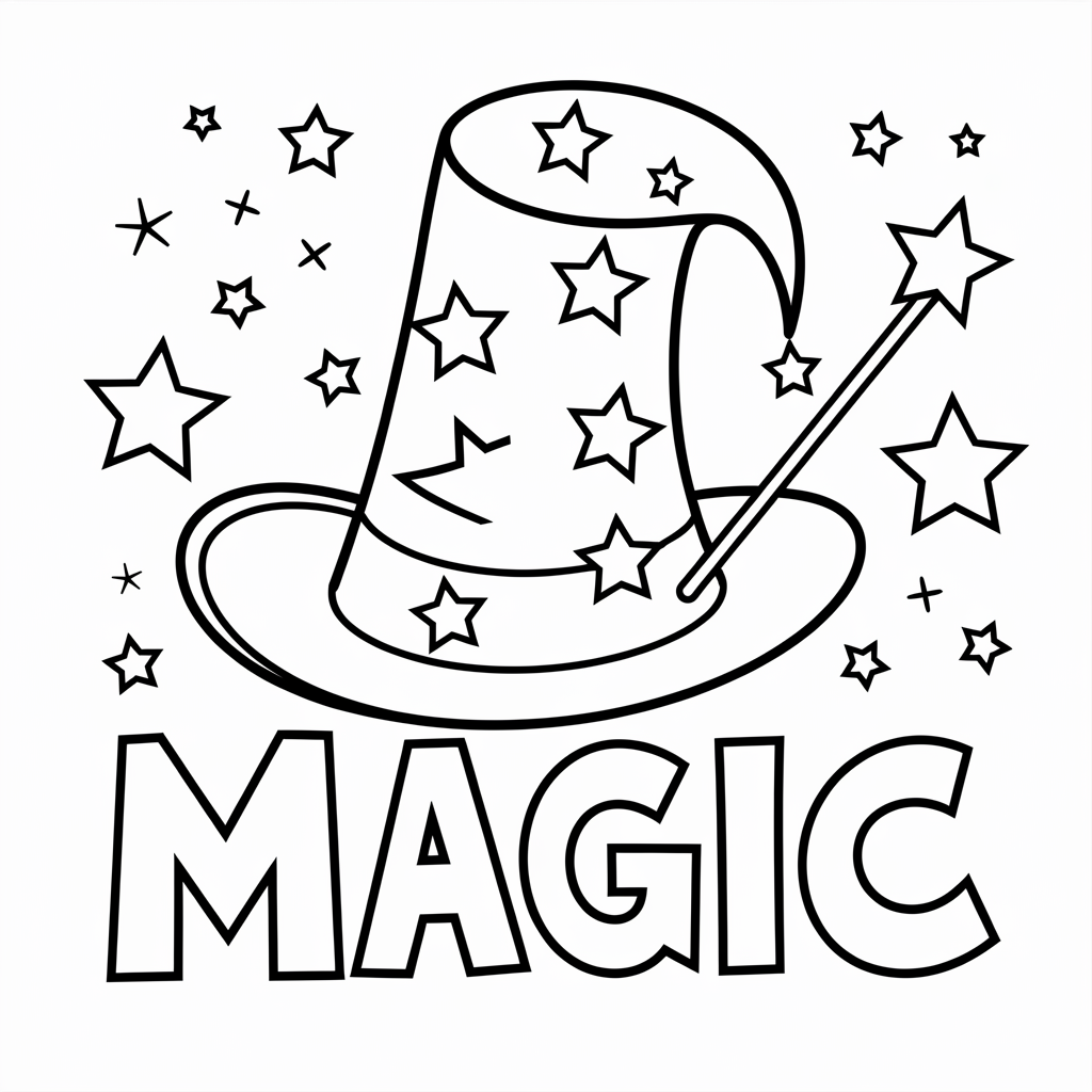 Magic Coloring Pages 