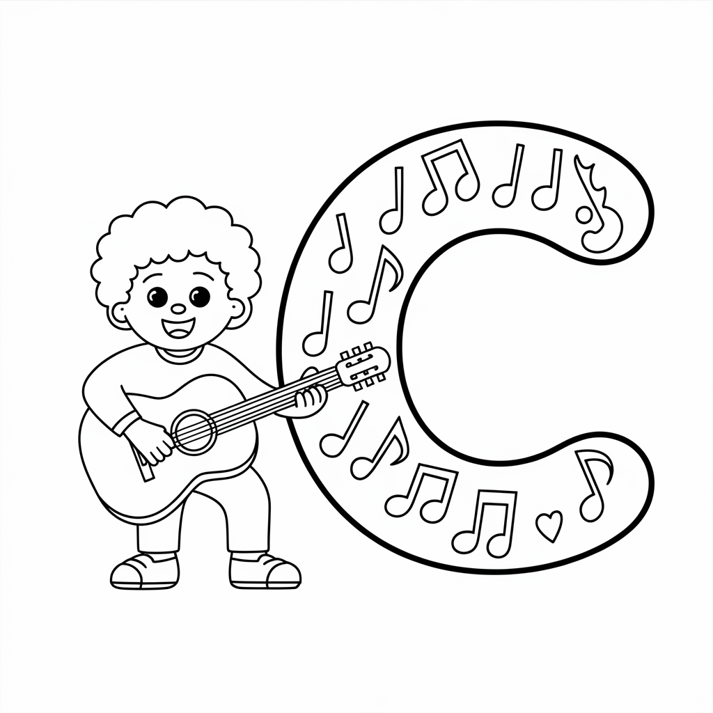 Coco C Coloring Page