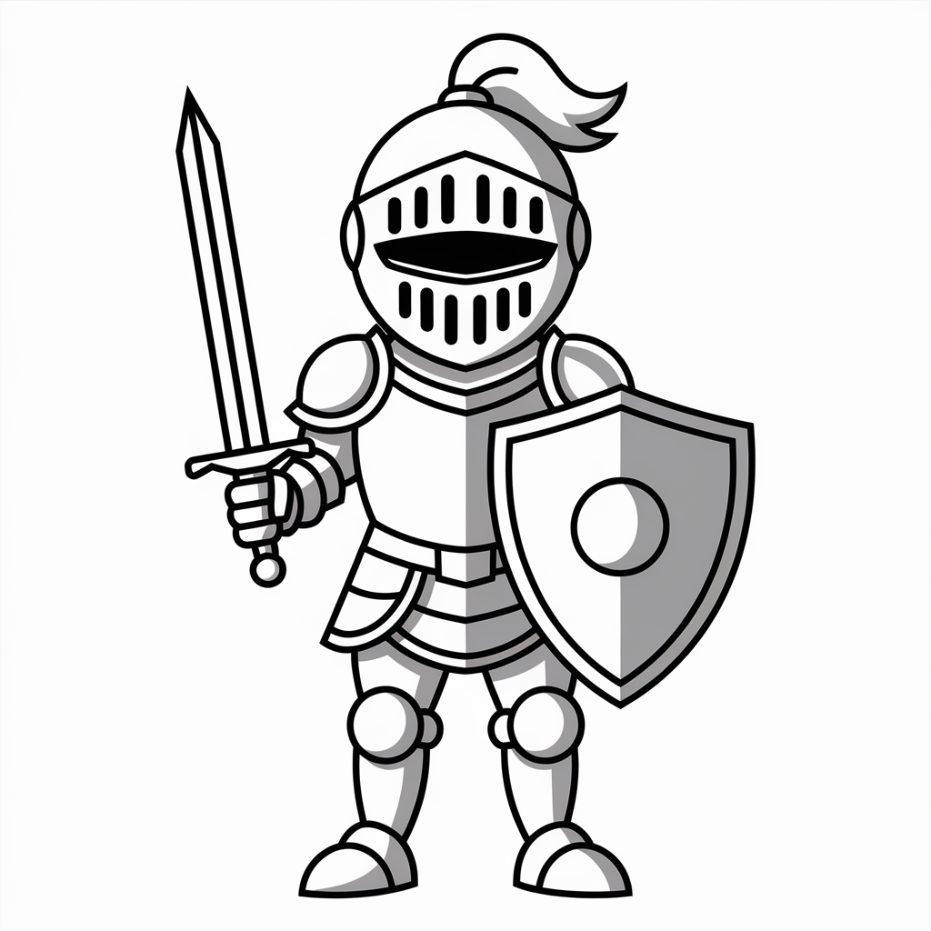 Brave Knight in Armor