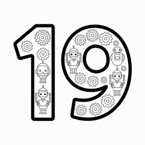 Number coloring pages 1-20-free printables - Love For Coloring