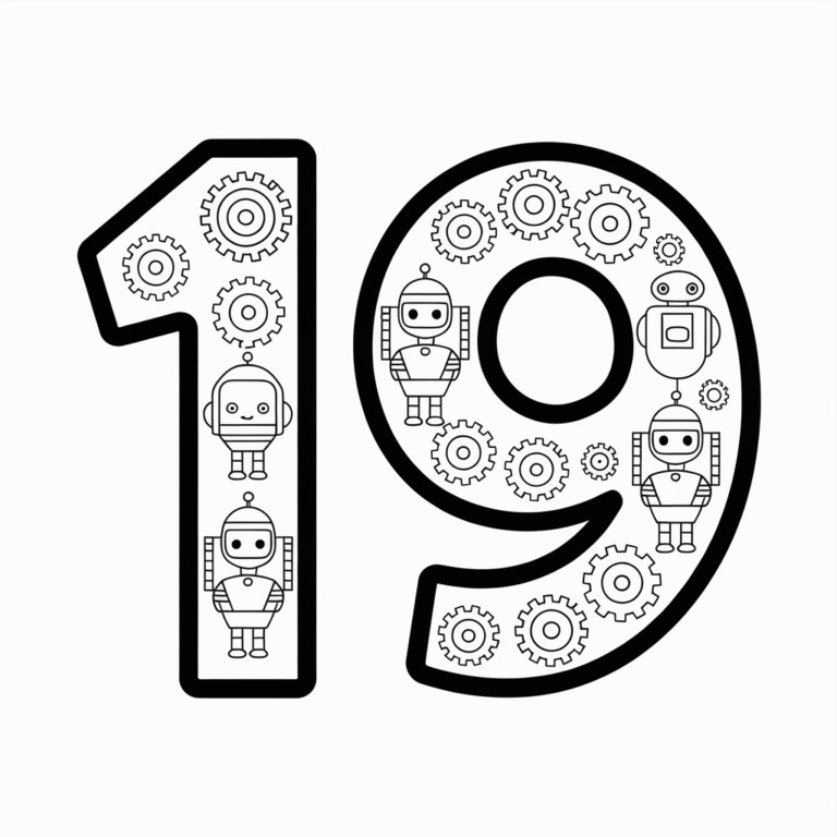 Number Coloring Pages 1 20 free Printables Love For Coloring