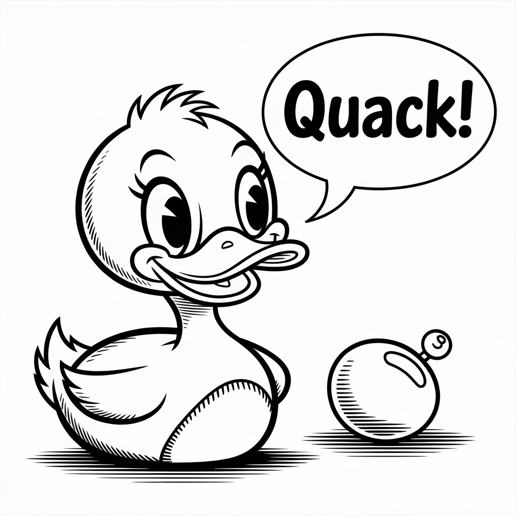 Q for Quack Coloring Pages 
