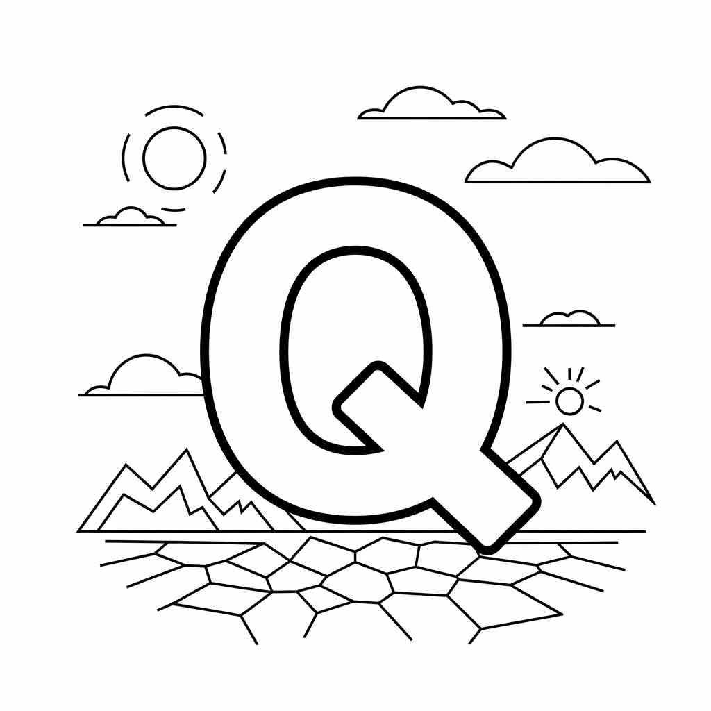 Q for Quake Coloring Pages