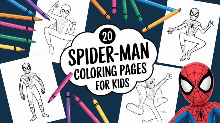 spider-man coloring pages for kids