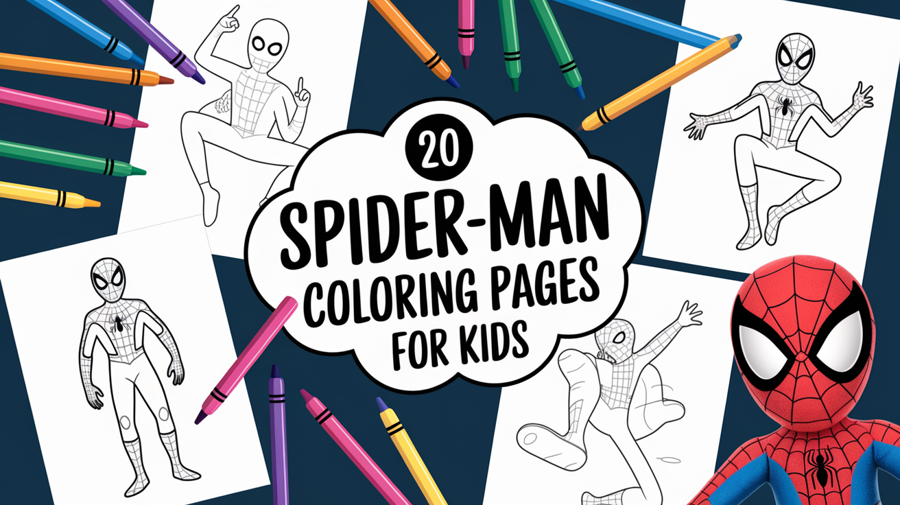 spider-man coloring pages for kids