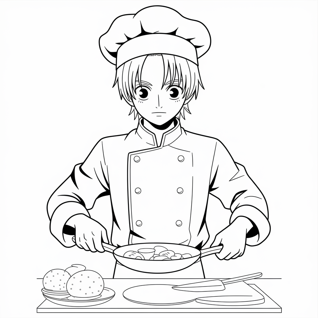 Sanji Coloring Page 