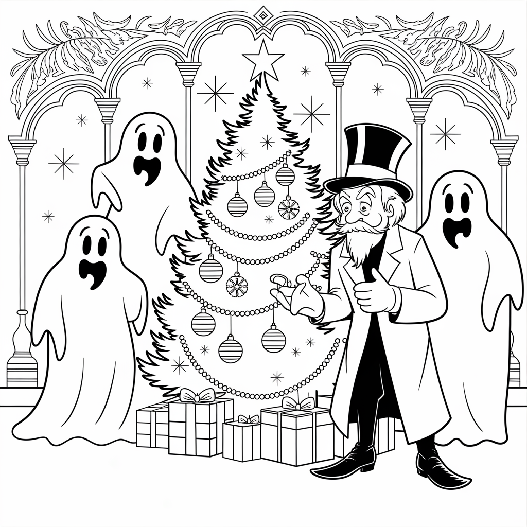 A Christmas Carol Coloring Page